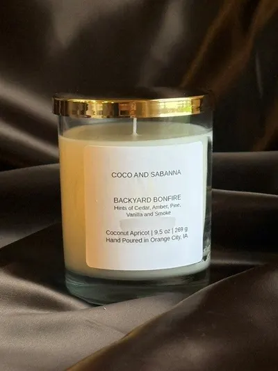 Backyard Bonfire — Cedar, Amber, Pine, Vanilla and Smoke candle